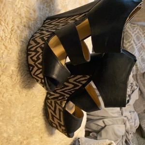 Wedge style heels